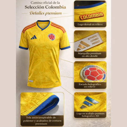 Camiseta Selección Colombia - Tipo Jugador | Siéntete jugador de la Selección… sin pagar precio de estrella